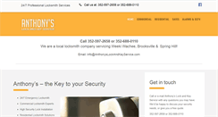 Desktop Screenshot of anthonyslockandkeyservice.com